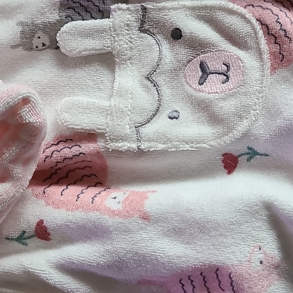 Carter's Just One You Baby Girls' Llama Bath Robe - Picture 4 of 7